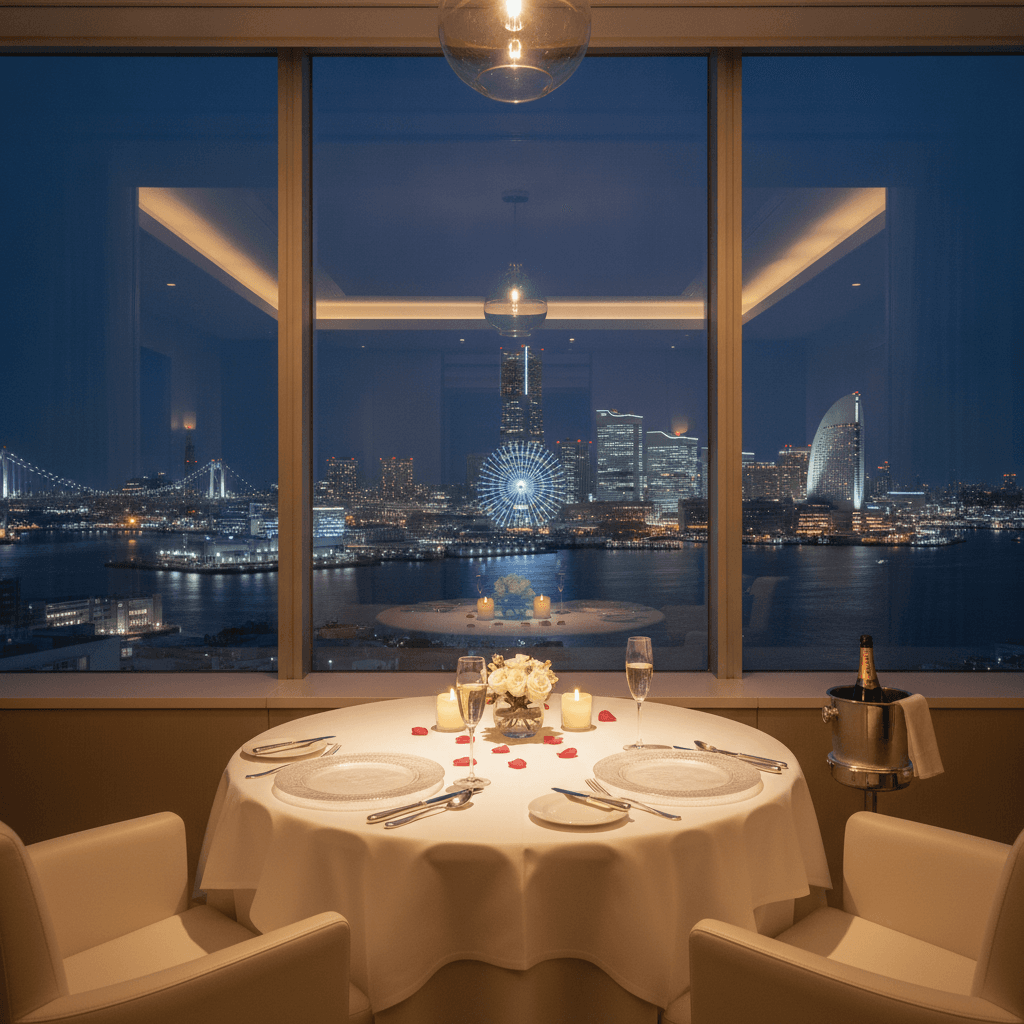 横浜で最高の記念日ディナーを 個室×夜景で叶える特別な一夜の演出術